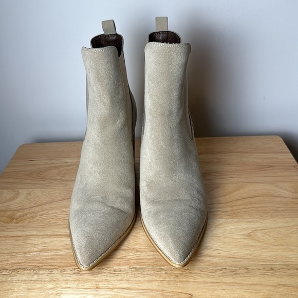 Mi.im Women's Esmee Chelsea Boots Tan Stacked Heel Pointed Toe size 8.5 - Picture 5 of 10